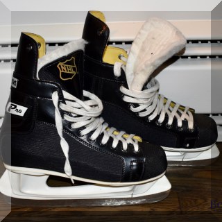 L11. CCM Pro hockey skates. Some rust on blades. Size 9. - $18